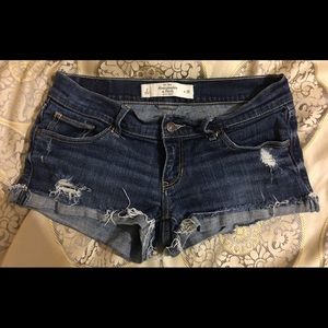Abercrombie & Fitch Distressed Jean Shorts